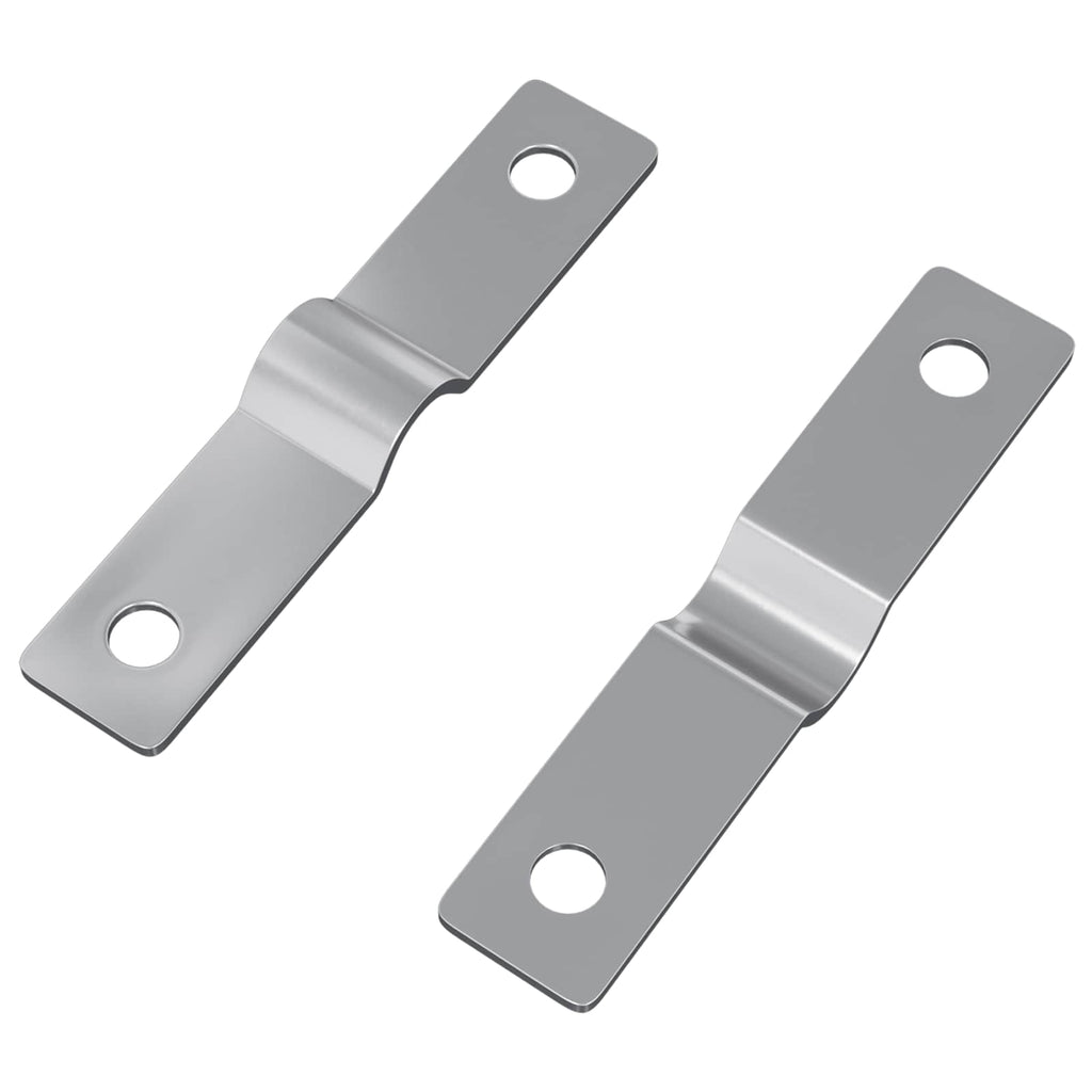 vidaXL Płyta uderzeniowa 2 pcs Srebrny 50 x 10 x 1,2 mm Żelazo