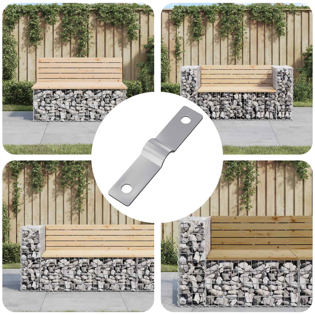 vidaXL Płyta uderzeniowa 12 pcs Srebrny 50 x 10 x 1,2 mm Żelazo