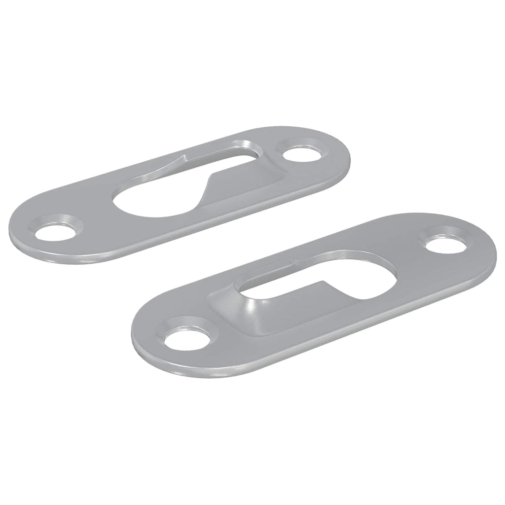 vidaXL Wieszak na otwór 2 pcs Srebrny 45 x 16 x 3.5 mm Żelazo