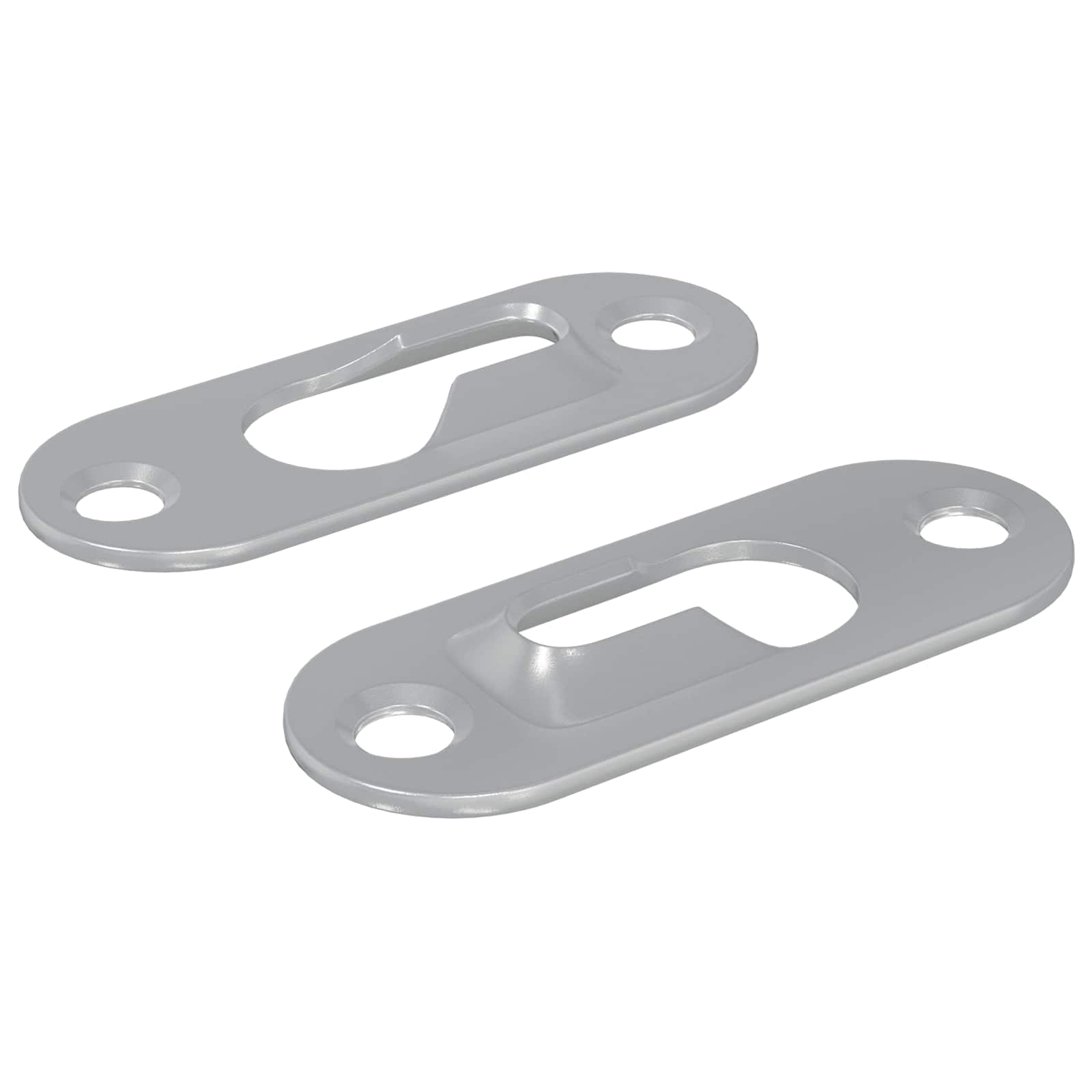 vidaXL Wieszak na otwór 2 pcs Srebrny 45 x 16 x 3.5 mm Żelazo