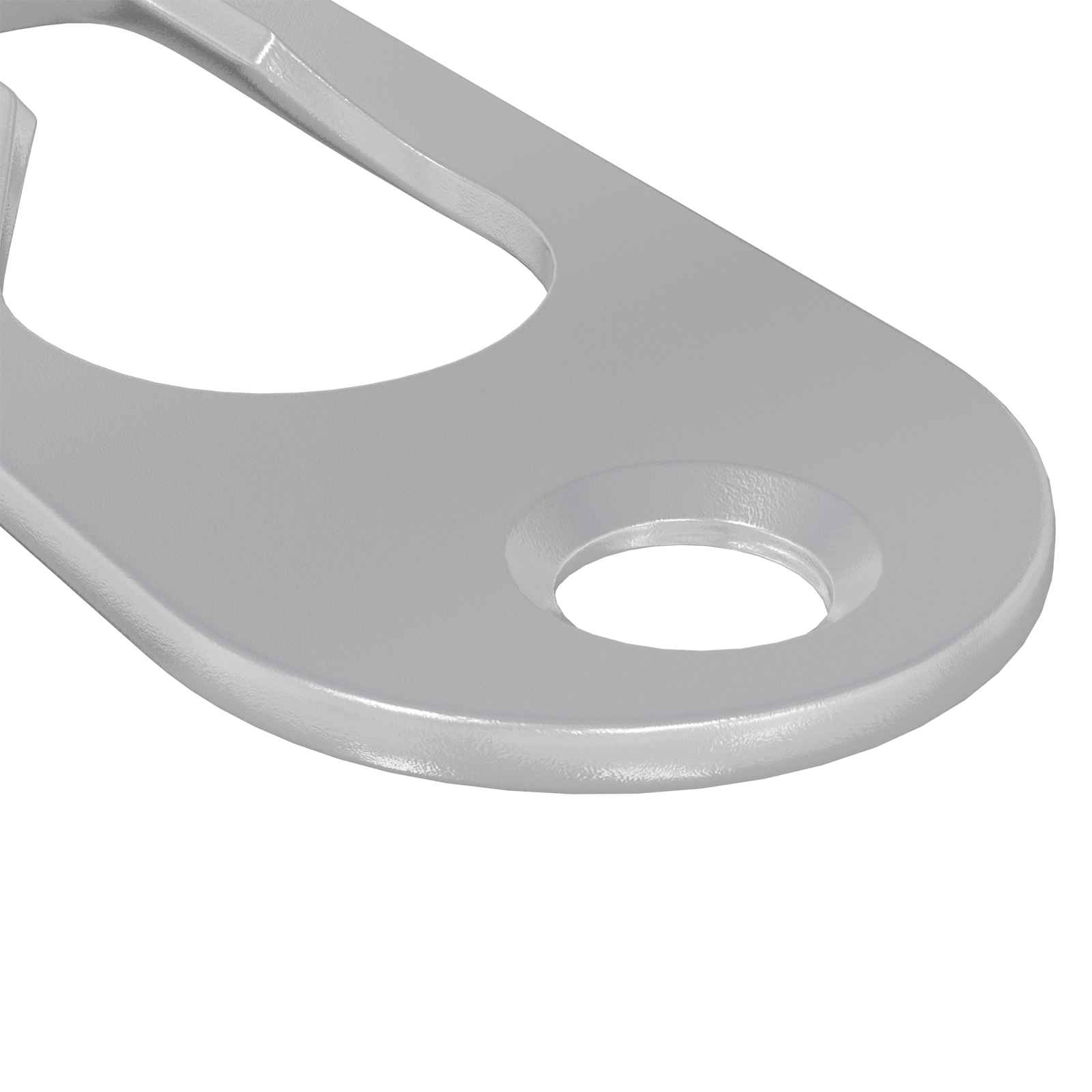 vidaXL Wieszak na otwór 3673 pcs Srebrny 45 x 16 x 3.5 mm Żelazo