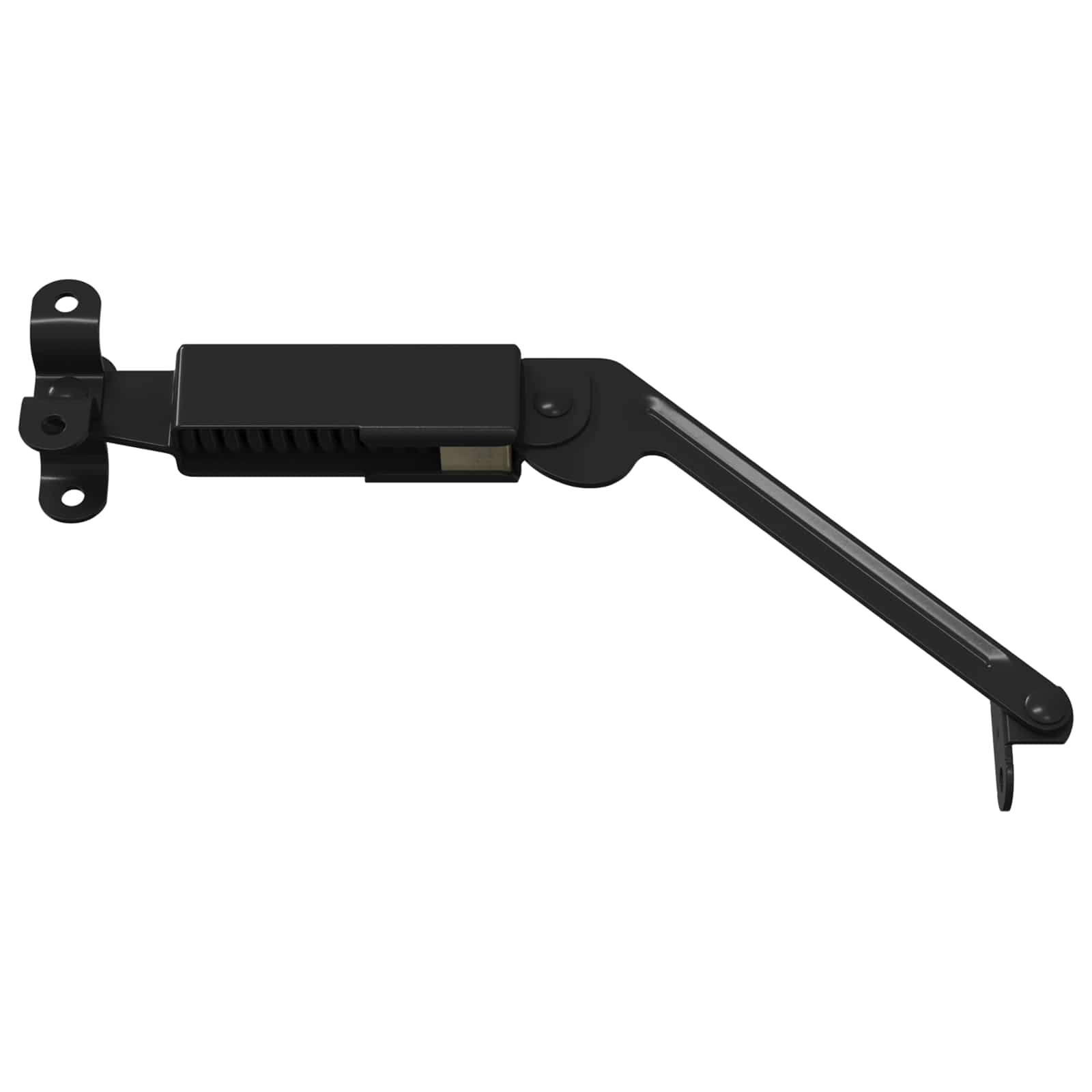 vidaXL Zawias wspierający pokrywę 2 pcs Czarny 192 x 32 x 50 mm Stal