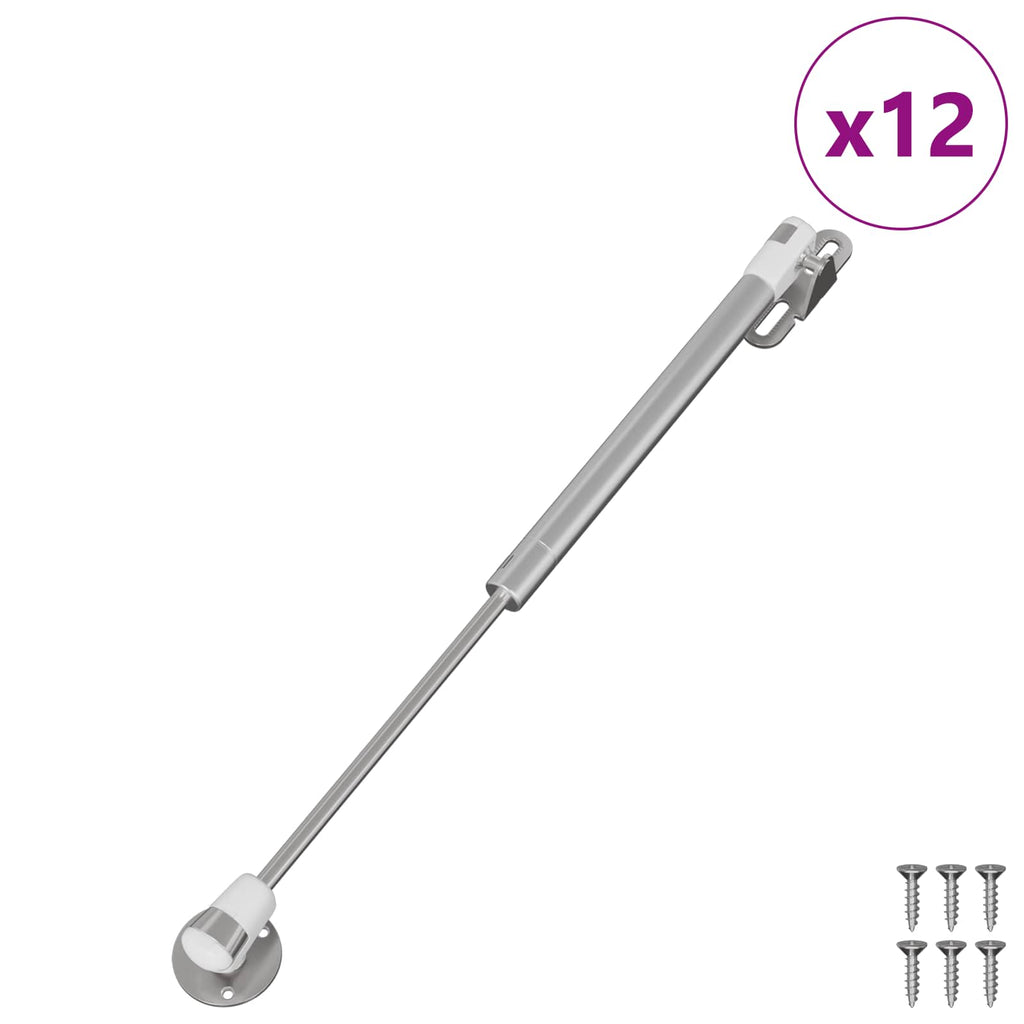 vidaXL Hydrauliczna sprężyna gazowa 12 szt. srebrny 280 x 17 x 16 mm