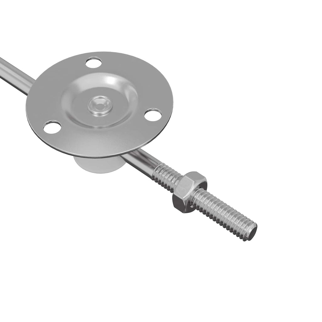 vidaXL Zawias wspierający pokrywę 2 szt. Srebrny 194 x 36 x 18 mm