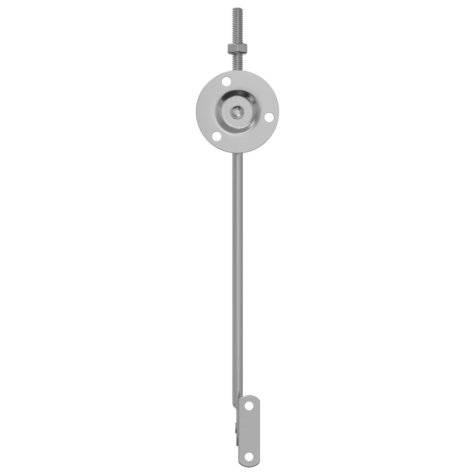 vidaXL Zawias wspierający pokrywę 12 szt. Srebrny 194 x 36 x 18 mm