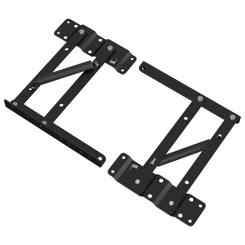 vidaXL Mechanizm podnoszenia łóżka 2 pcs Czarny 340 x 95 x 40 mm
