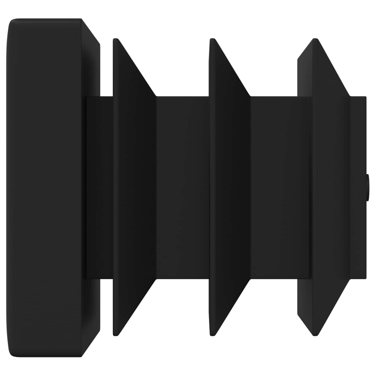 vidaXL Zaślepki Końcowe 2 pcs Czarny 15 x 15 x 15 mm PP