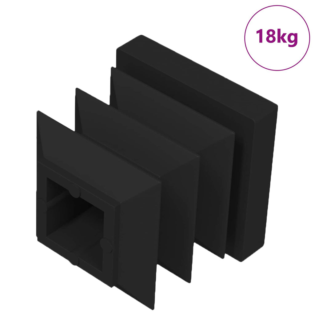 vidaXL Zaślepki Końcowe 10909 pcs Czarny 15 x 15 x 15 mm PP