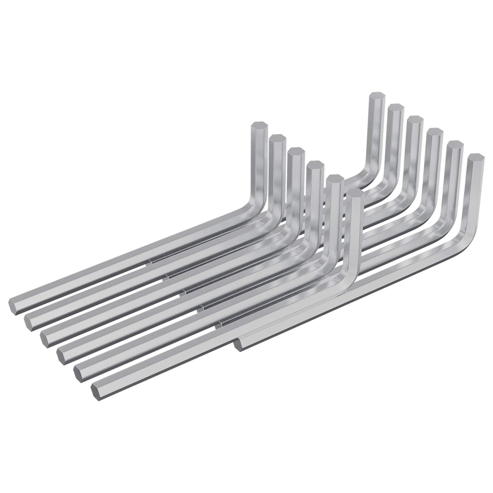 vidaXL Klucz Szesnastokątny 12 pcs Srebrny 20 x 52 mm Stal