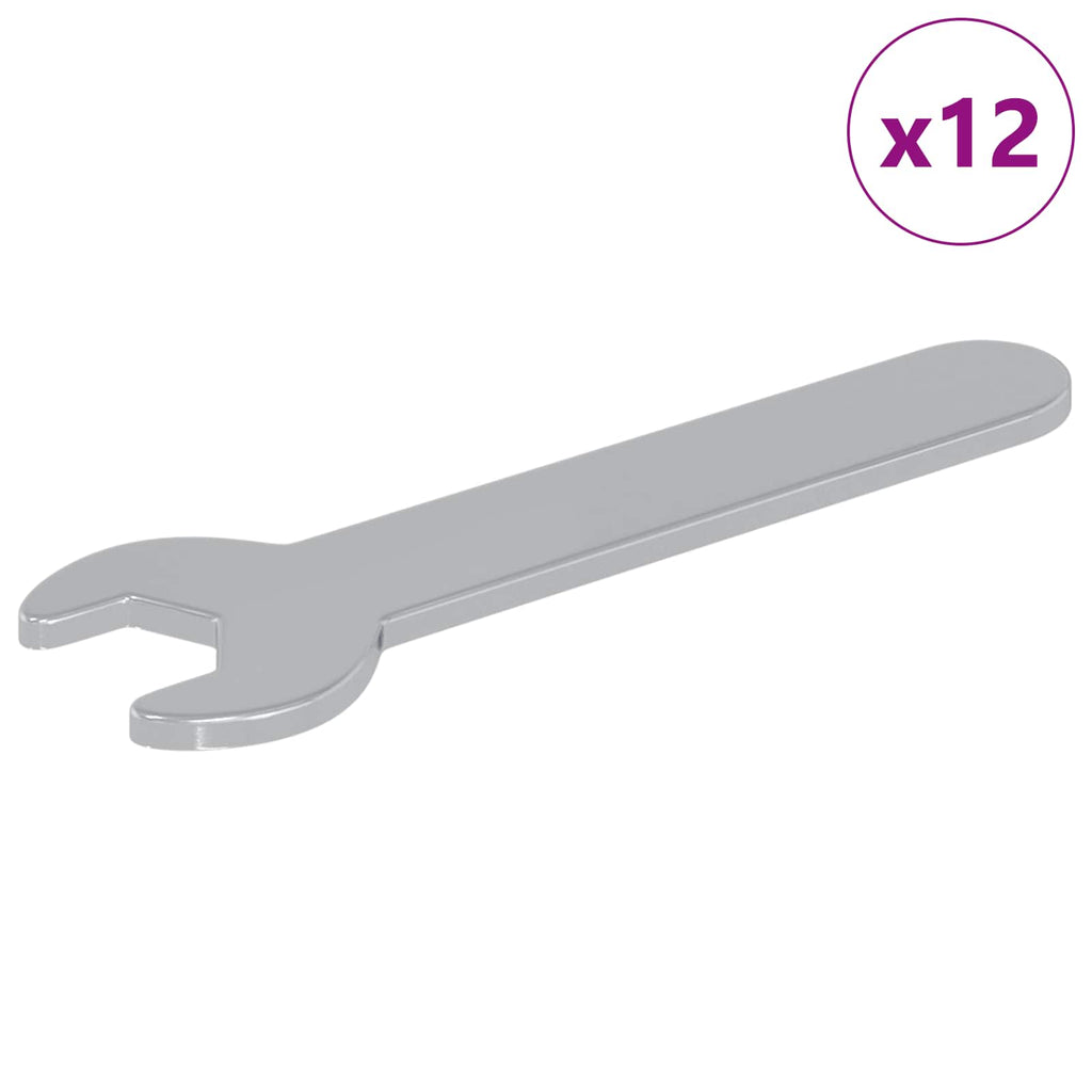 vidaXL Spanner 12 pcs Srebrny 10 mm Żelazo