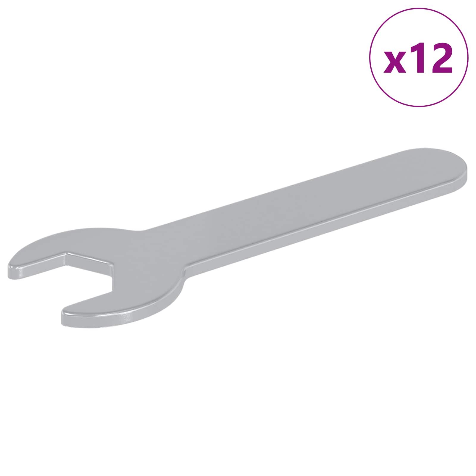 vidaXL Spanner 12 pcs Srebrny 13 mm Żelazo