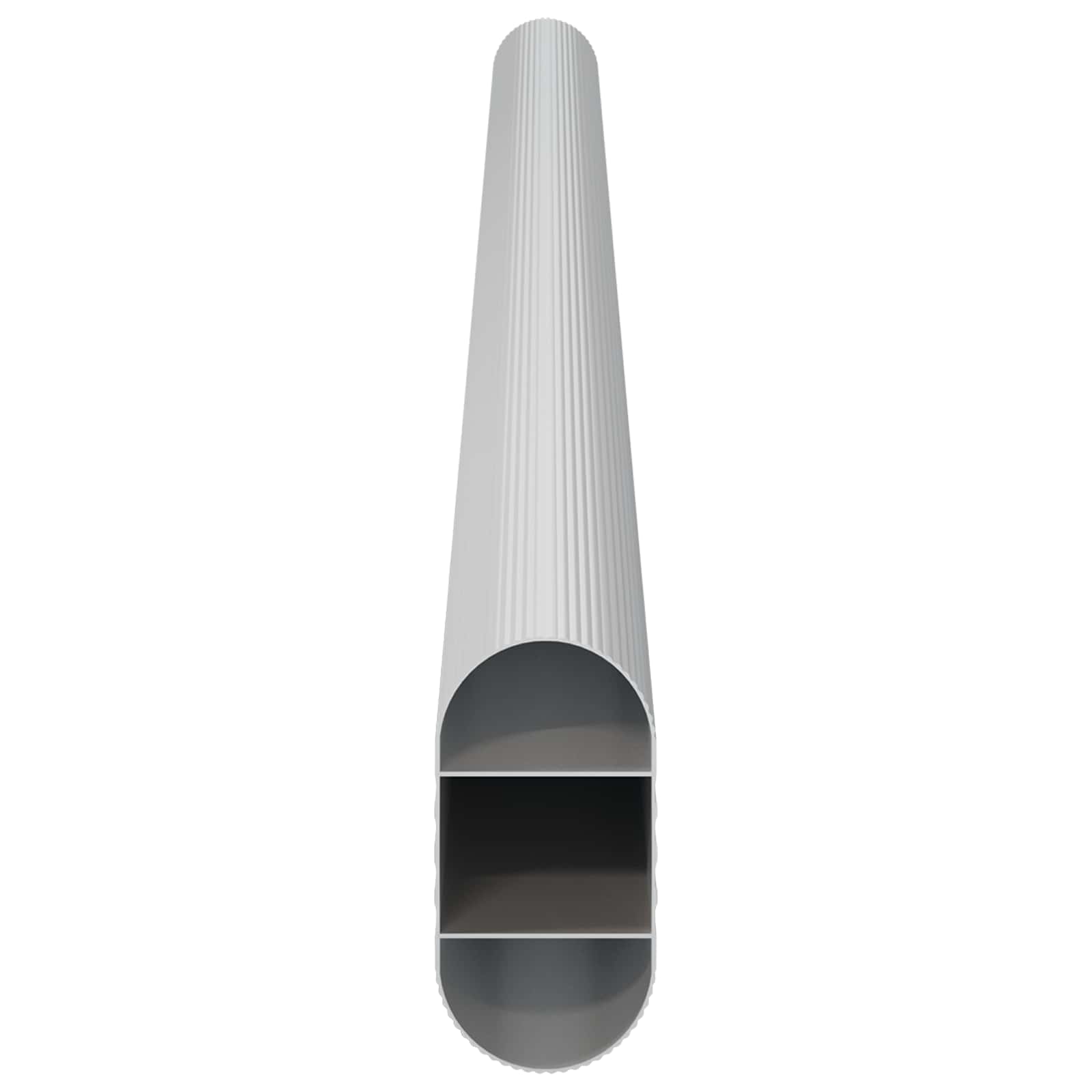 vidaXL Drążek do szafy 2 pcs Srebrny 316 x 15 x 29 mm Stop Aluminium