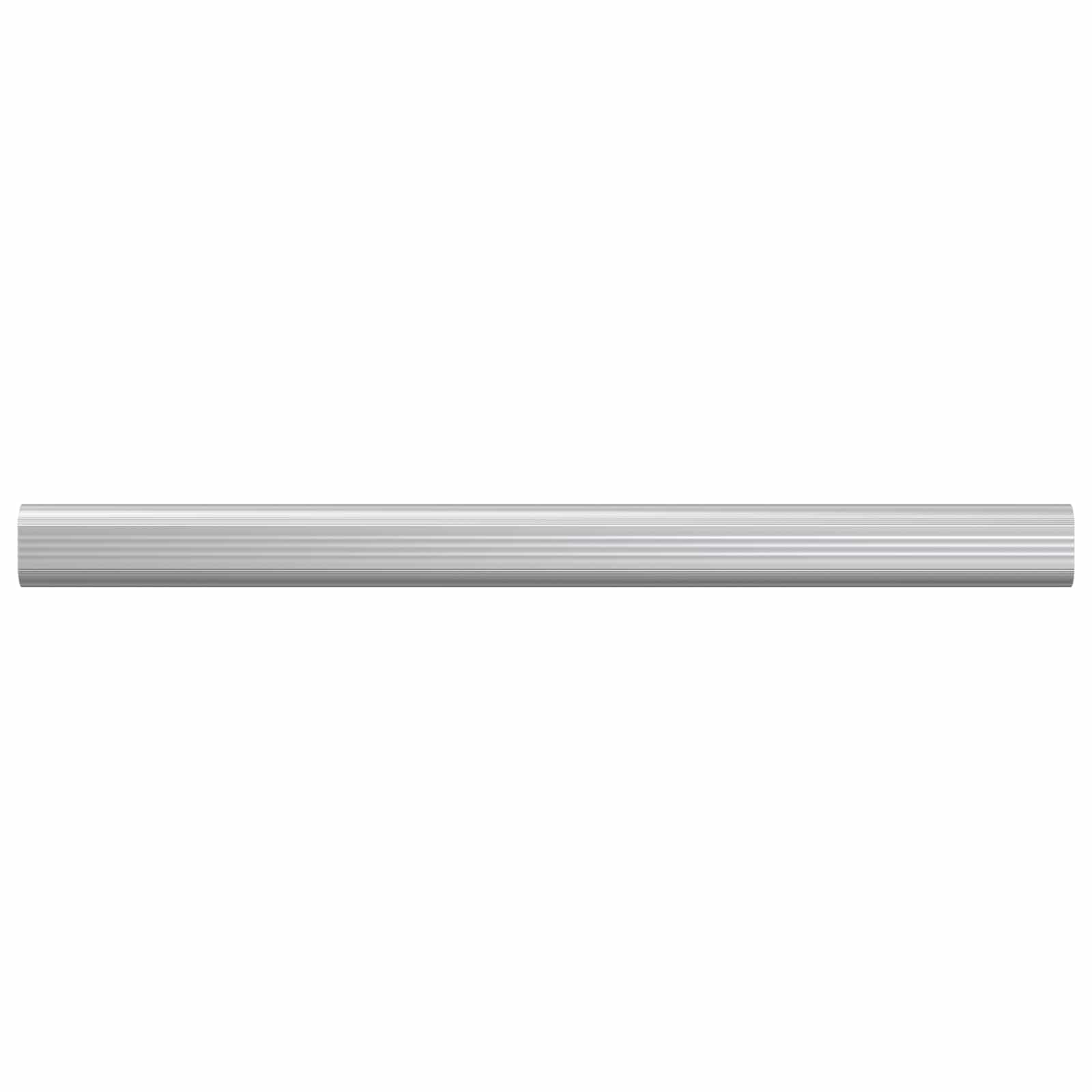 vidaXL Drążek do szafy 2 pcs Srebrny 371,5 x 15 x 29 mm Stop Aluminium