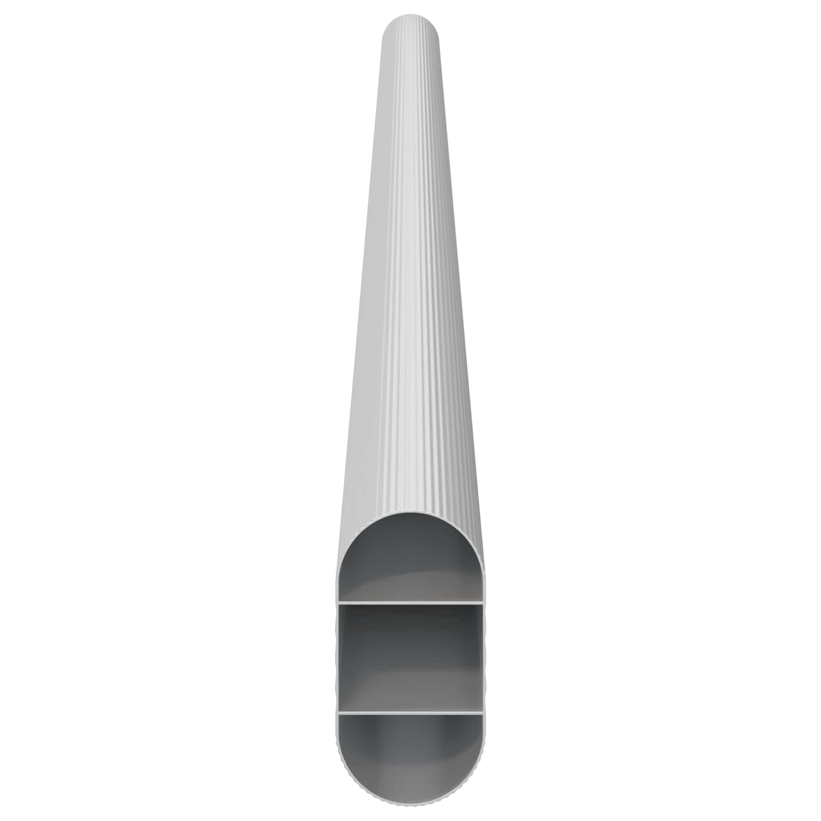 vidaXL Drążek do szafy 12 pcs Srebrny 464 x 15 x 29 mm Stop Aluminium
