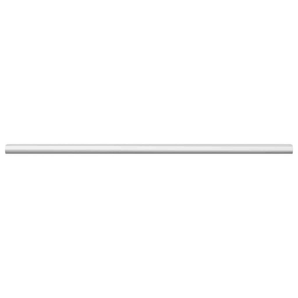 vidaXL Drążek do szafy 2 pcs Srebrny 472 x 15 x 29 mm Stop Aluminium