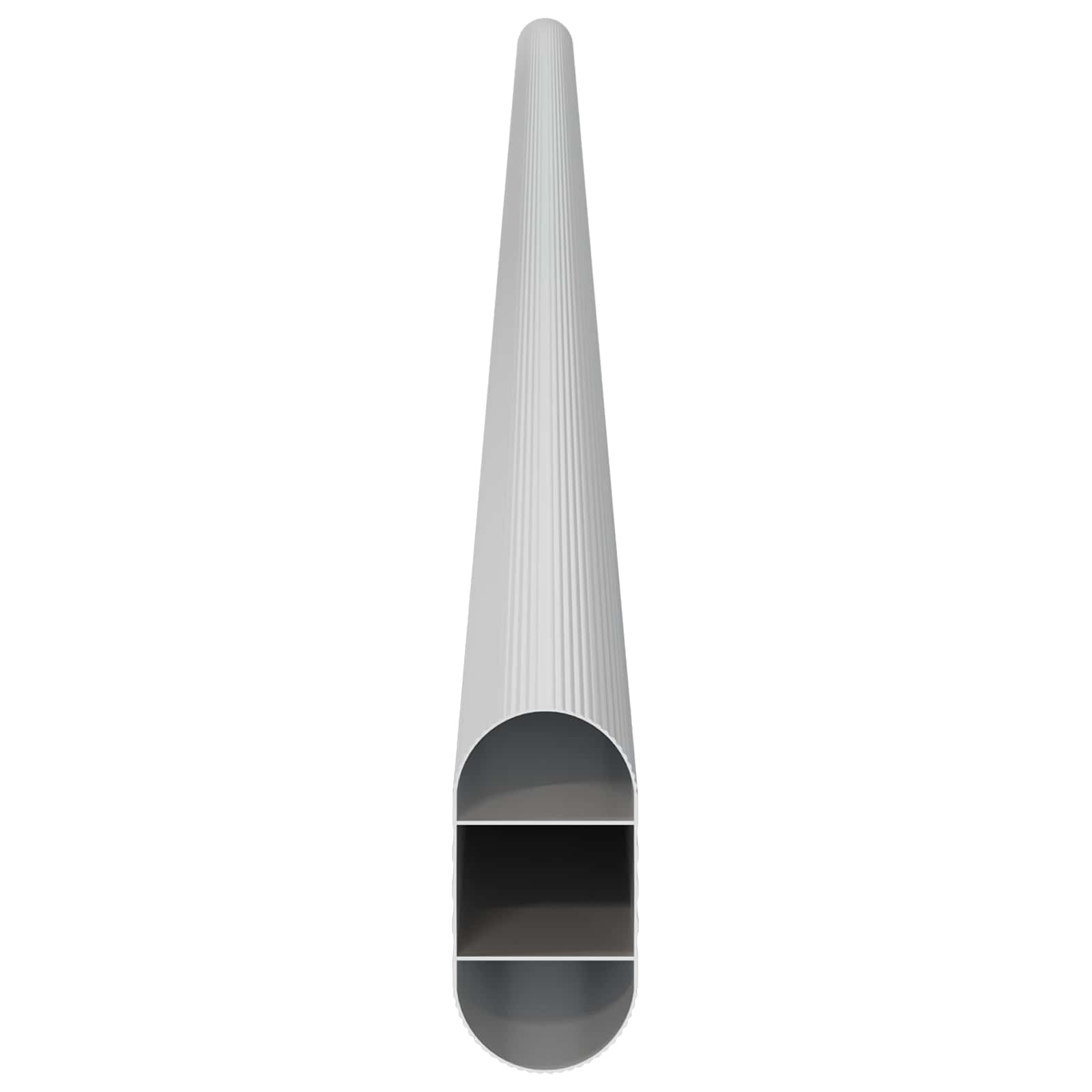 vidaXL Drążek do szafy 2 pcs Srebrny 664 x 15 x 29 mm Stop Aluminium