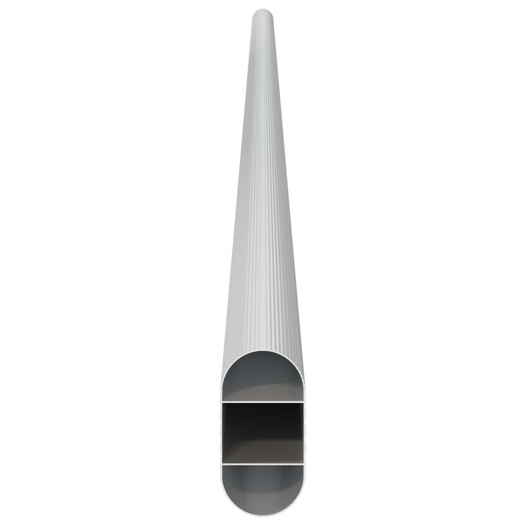 vidaXL Drążek do szafy 12 pcs Srebrny 864 x 15 x 29 mm Stop Aluminium
