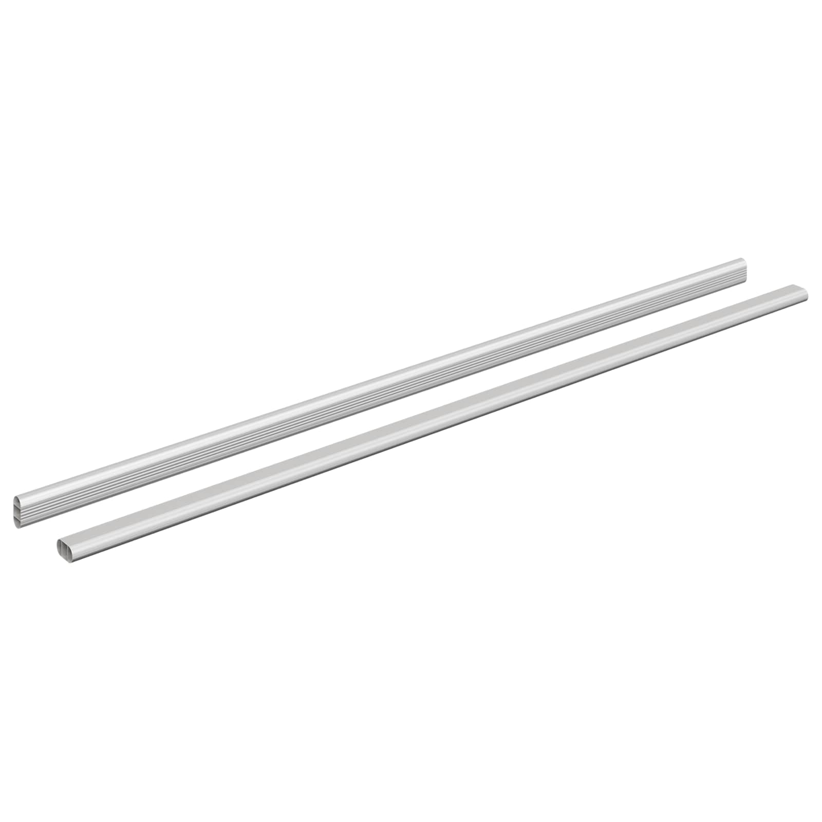 vidaXL Drążek do szafy 2 pcs Srebrny 964 x 15 x 29 mm Stop Aluminium