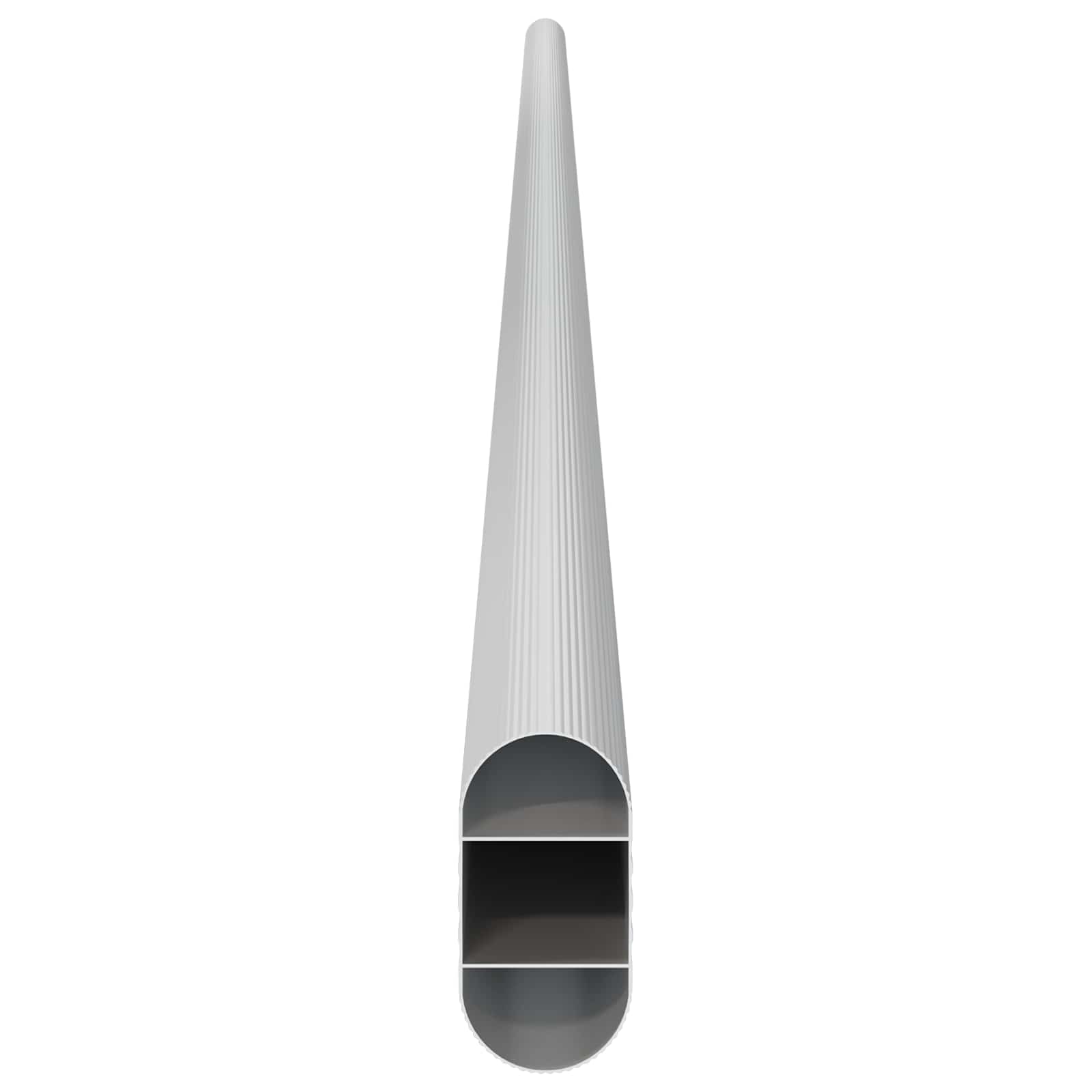 vidaXL Drążek do szafy 12 pcs Srebrny 964 x 15 x 29 mm Stop Aluminium
