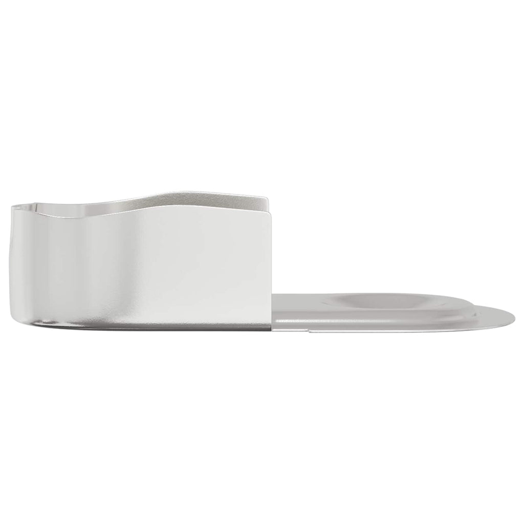 vidaXL Uchwyt na rurę do szafy 2 pcs Biały cynk 40 x 18 x 10 mm Żelazo