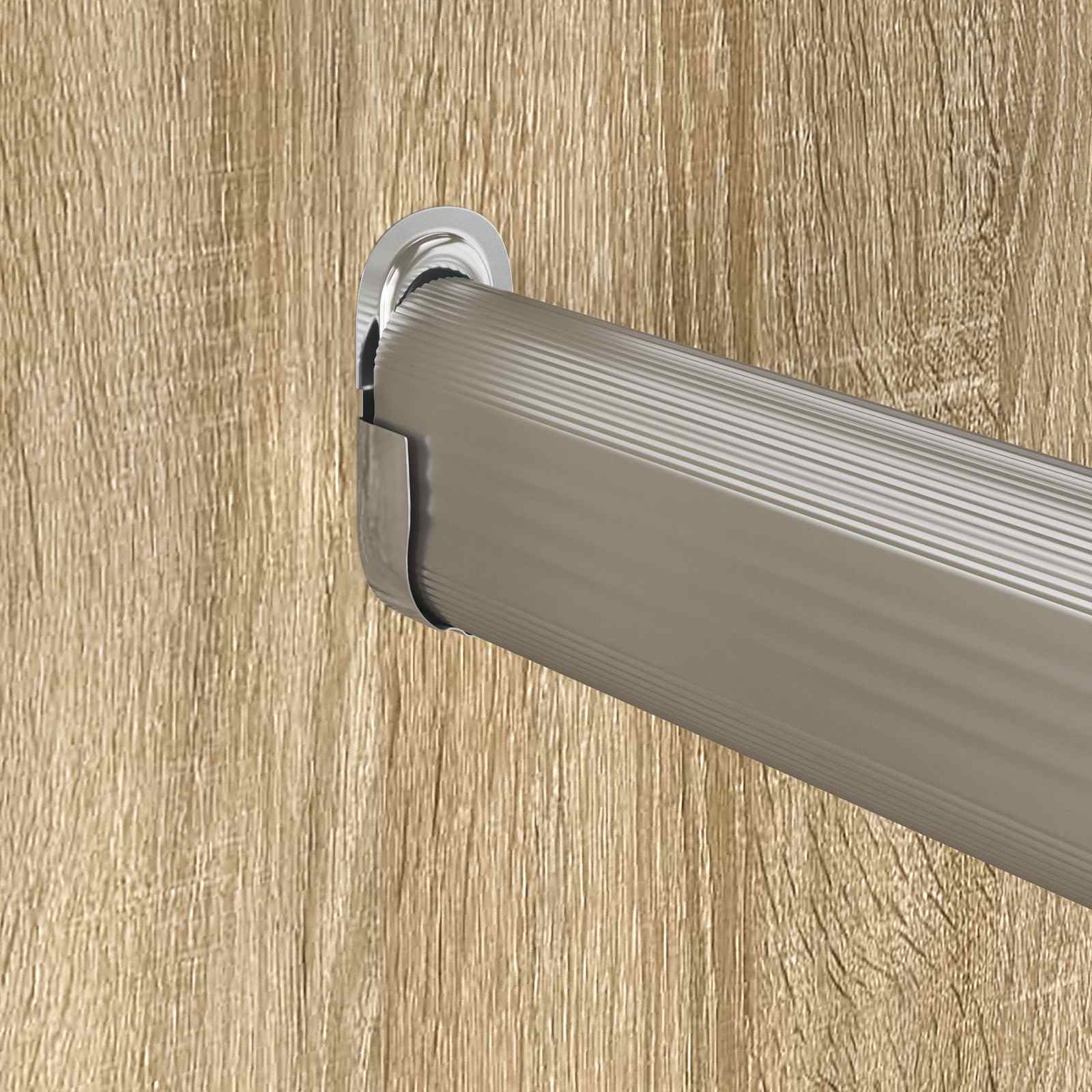 vidaXL Uchwyt na rurę do szafy 12 pcs Biały cynk 40 x 18 x 10 mm