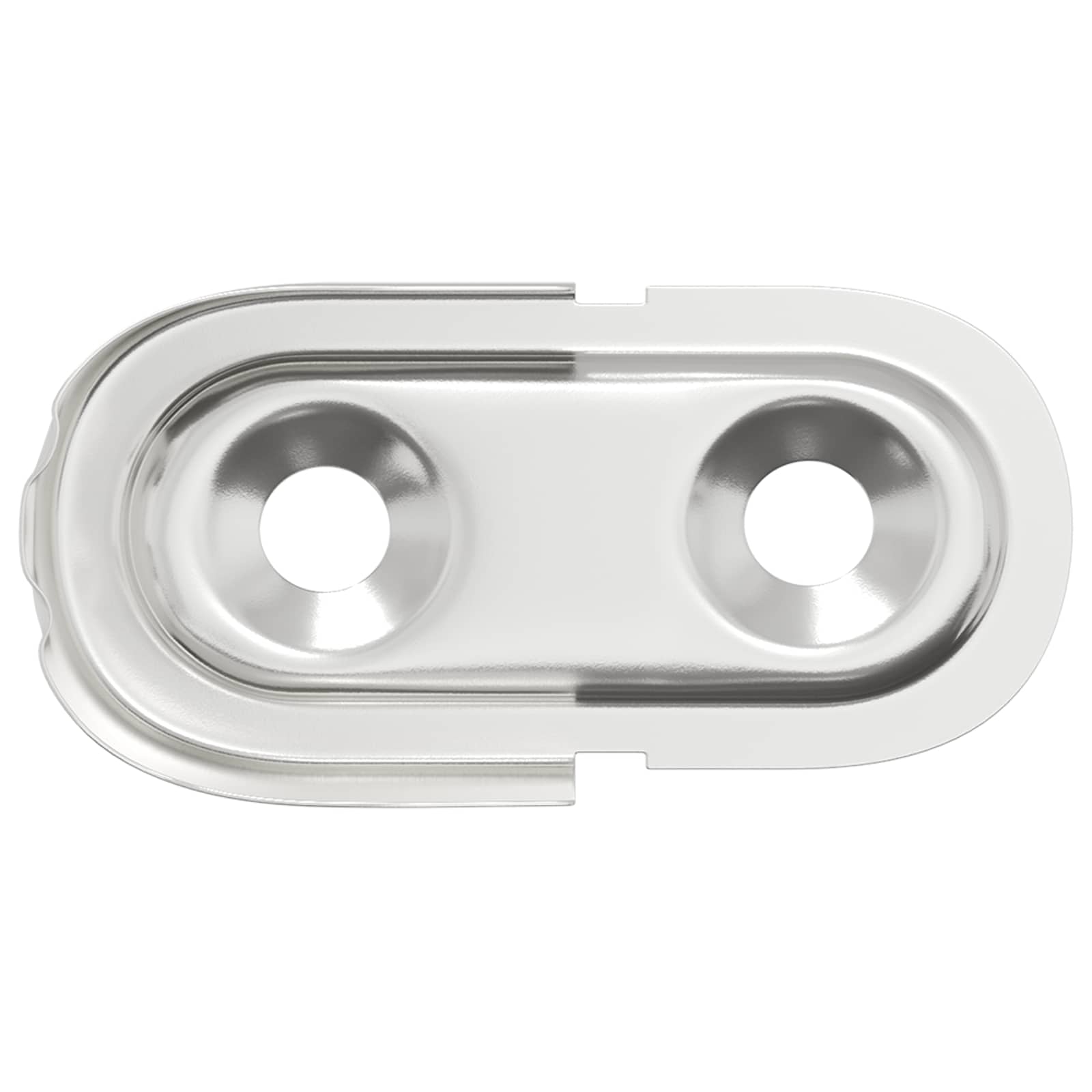 vidaXL Uchwyt na rurę do szafy 12 pcs Biały cynk 40 x 18 x 10 mm