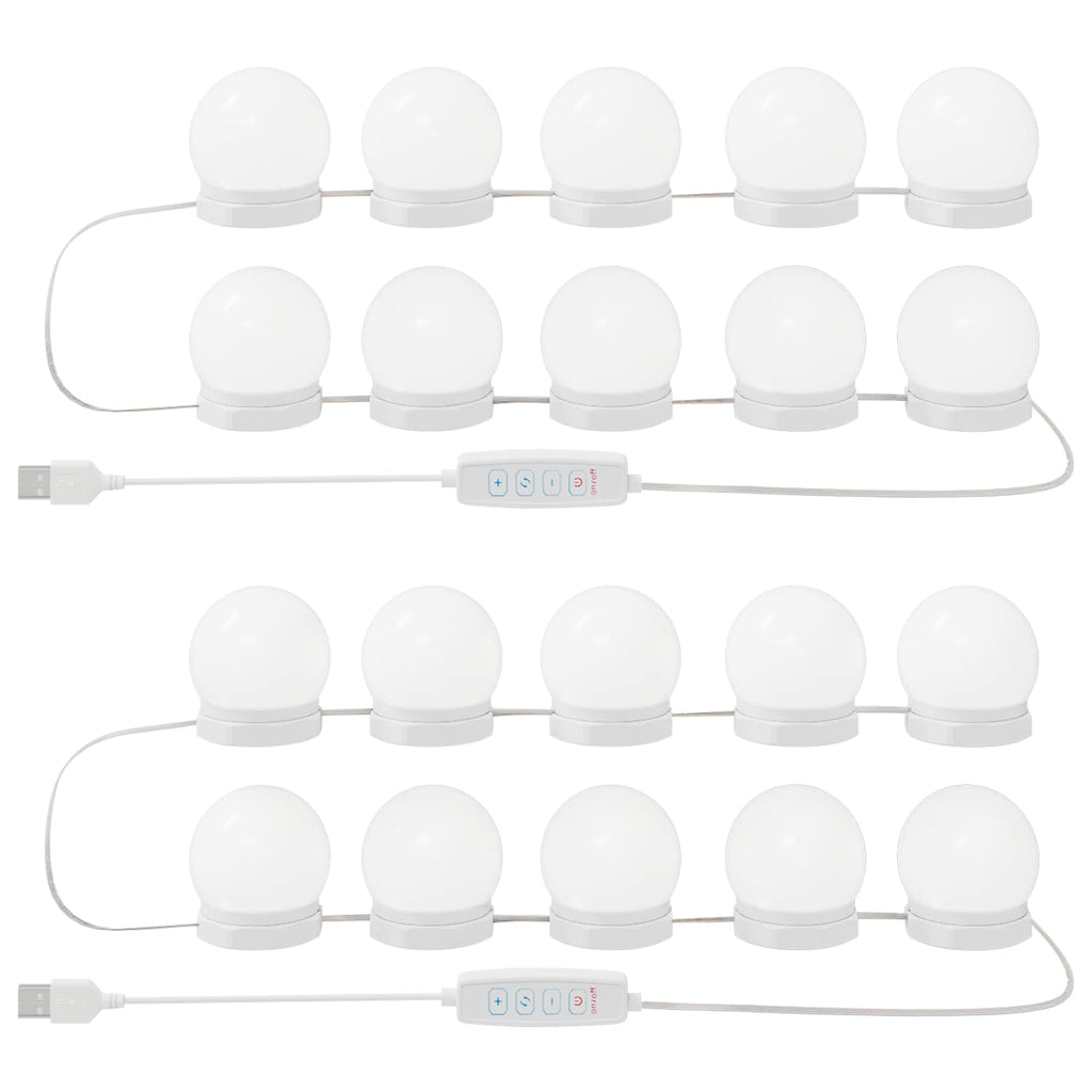 vidaXL Lustrowe światła Ze LED Lights 2 pcs Biały 4.5 x 4.5 x 4.8 cm