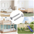 vidaXL Śruba 2 pcs Powlekana cynkiem 5 x 40 mm Żelazo