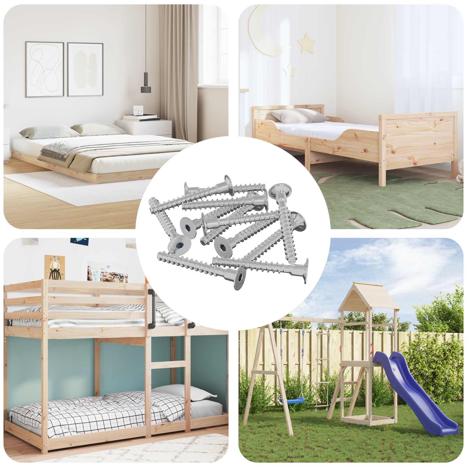vidaXL Śruba 5143 pcs Powlekana cynkiem 5 x 40 mm Żelazo