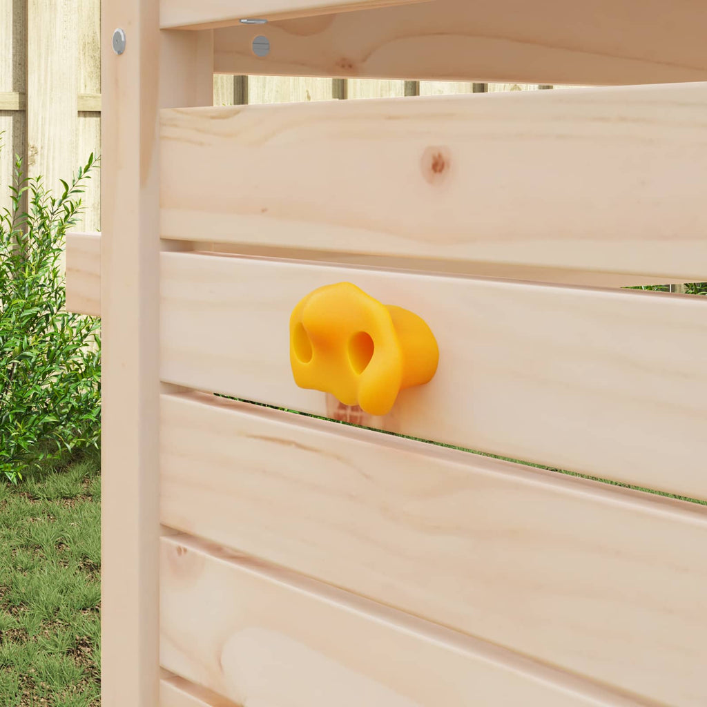 vidaXL Chwyt do wspinaczki 2 pcs Żółty 100 x 67 x 43 mm PP