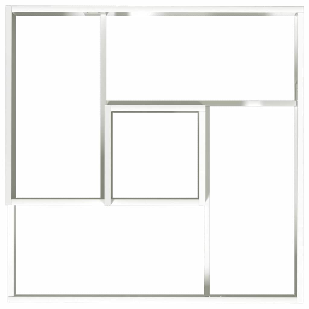vidaXL Doniczka ogrodowa Biały 60 x 60 x 50 cm Stal zimnogięta