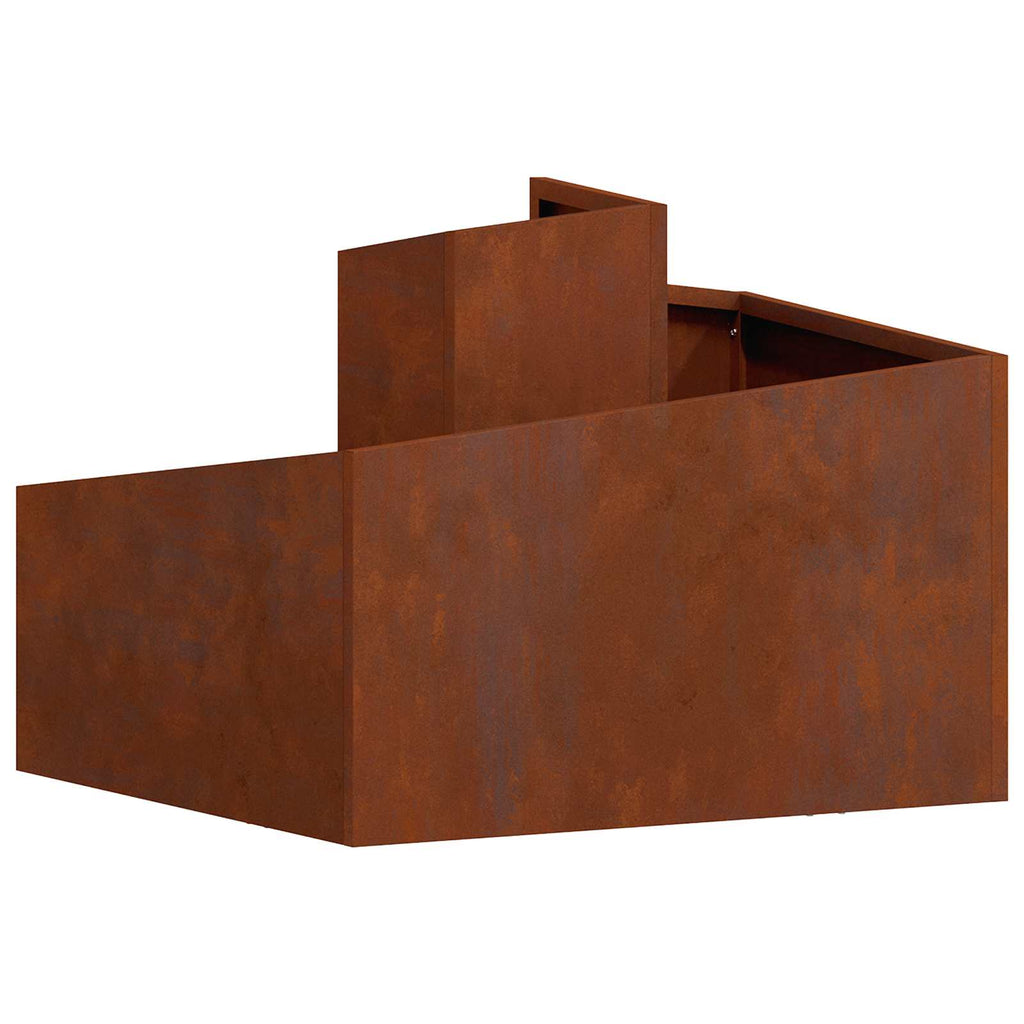 vidaXL Doniczka ogrodowa Brązowy 60 x 60 x 50 cm