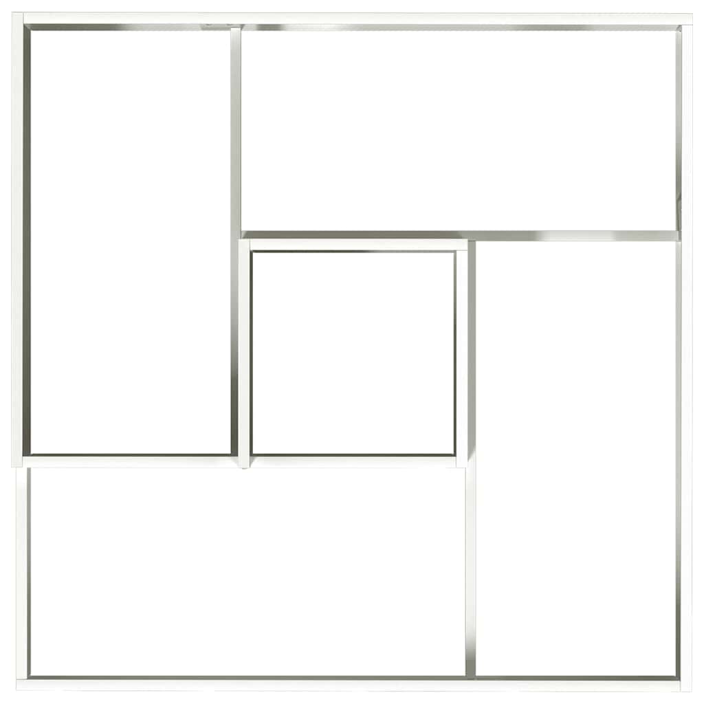 vidaXL Doniczka ogrodowa Biały 100 x 100 x 50 cm Stal zimnogięta
