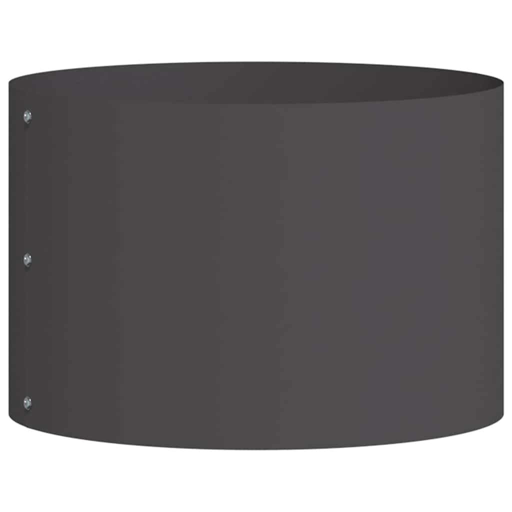 vidaXL Pierścień doniczki Czarny 30 x 30 x 20 cm Stal zimnogięta