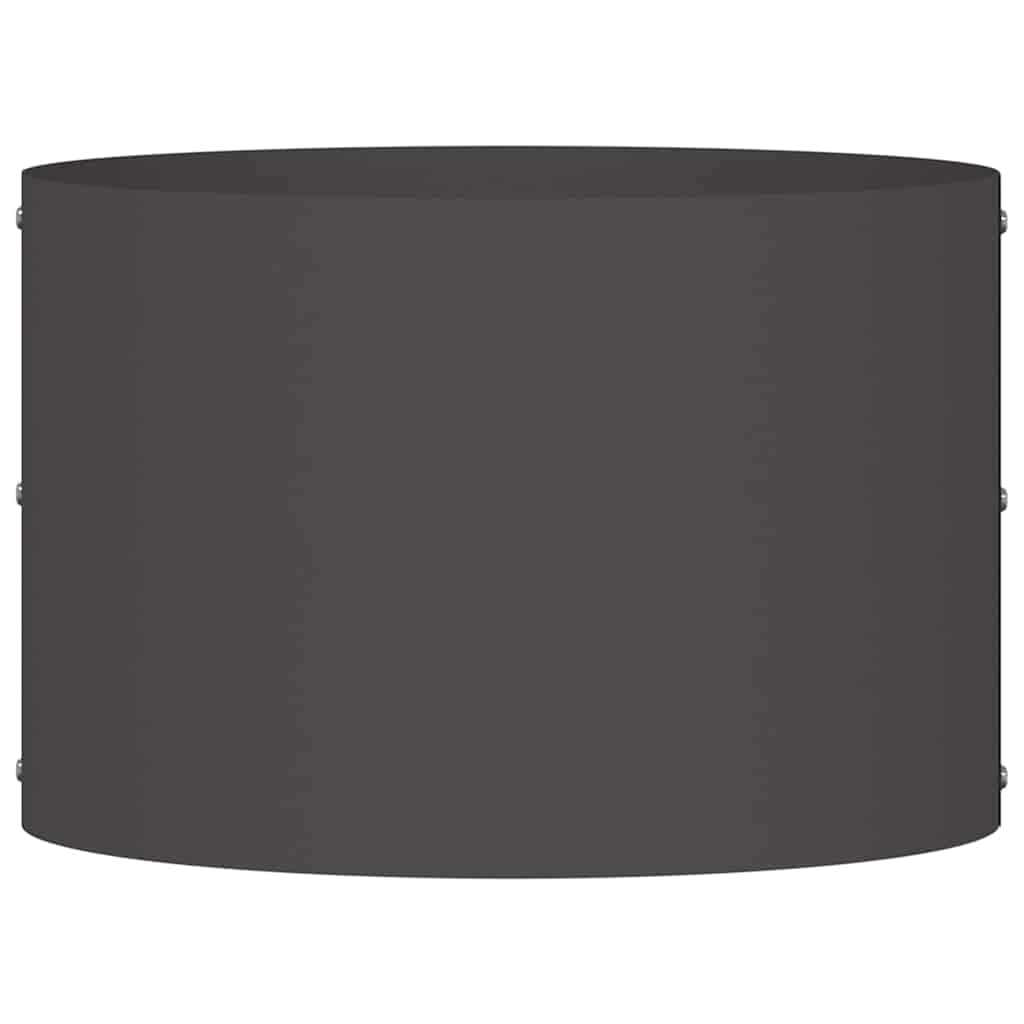 vidaXL Pierścień doniczki Czarny 30 x 30 x 20 cm Stal zimnogięta