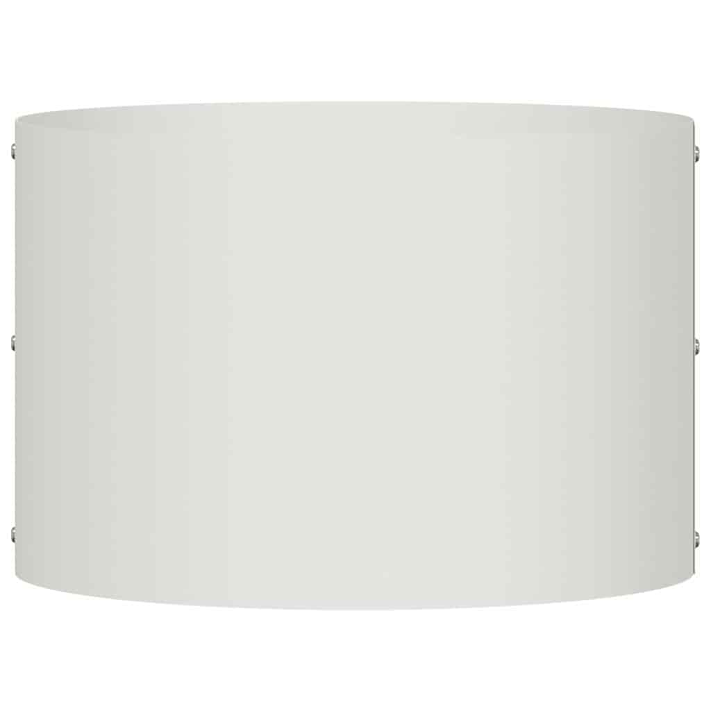 vidaXL Pierścień doniczki Biały 30 x 30 x 20 cm Stal zimnogięta