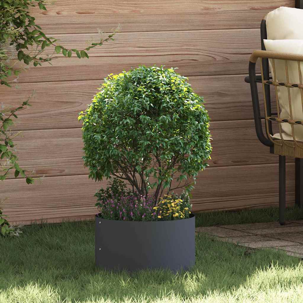 vidaXL Pierścień doniczki Antracyt 30 x 30 x 20 cm Stal zimnogięta