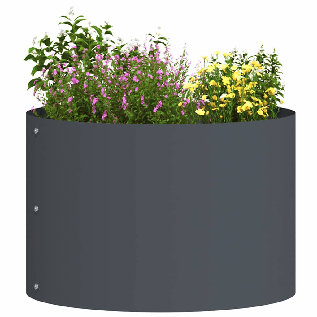 vidaXL Pierścień doniczki Antracyt 30 x 30 x 20 cm Stal zimnogięta