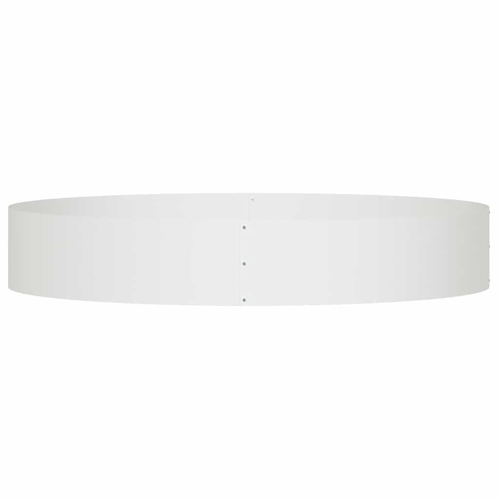 vidaXL Pierścień doniczki 5 pcs Biały 120 x 120 x 20 cm