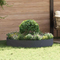 vidaXL Pierścień doniczki Antracyt 120 x 120 x 20 cm Stal zimnogięta