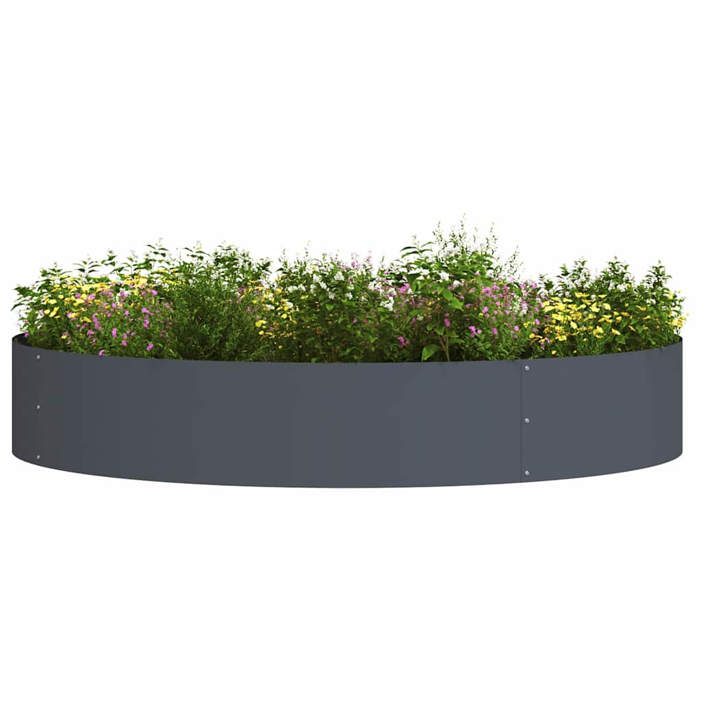 vidaXL Pierścień doniczki 5 pcs Antracyt 120 x 120 x 20 cm
