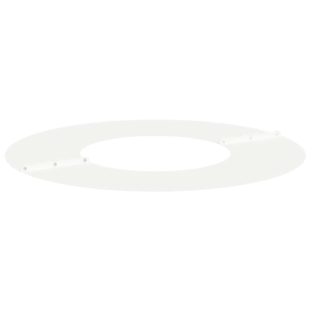vidaXL odpowiedni dla płaskich pierścieni drzewa 5 pcs Biały Ø30 / 60 cm