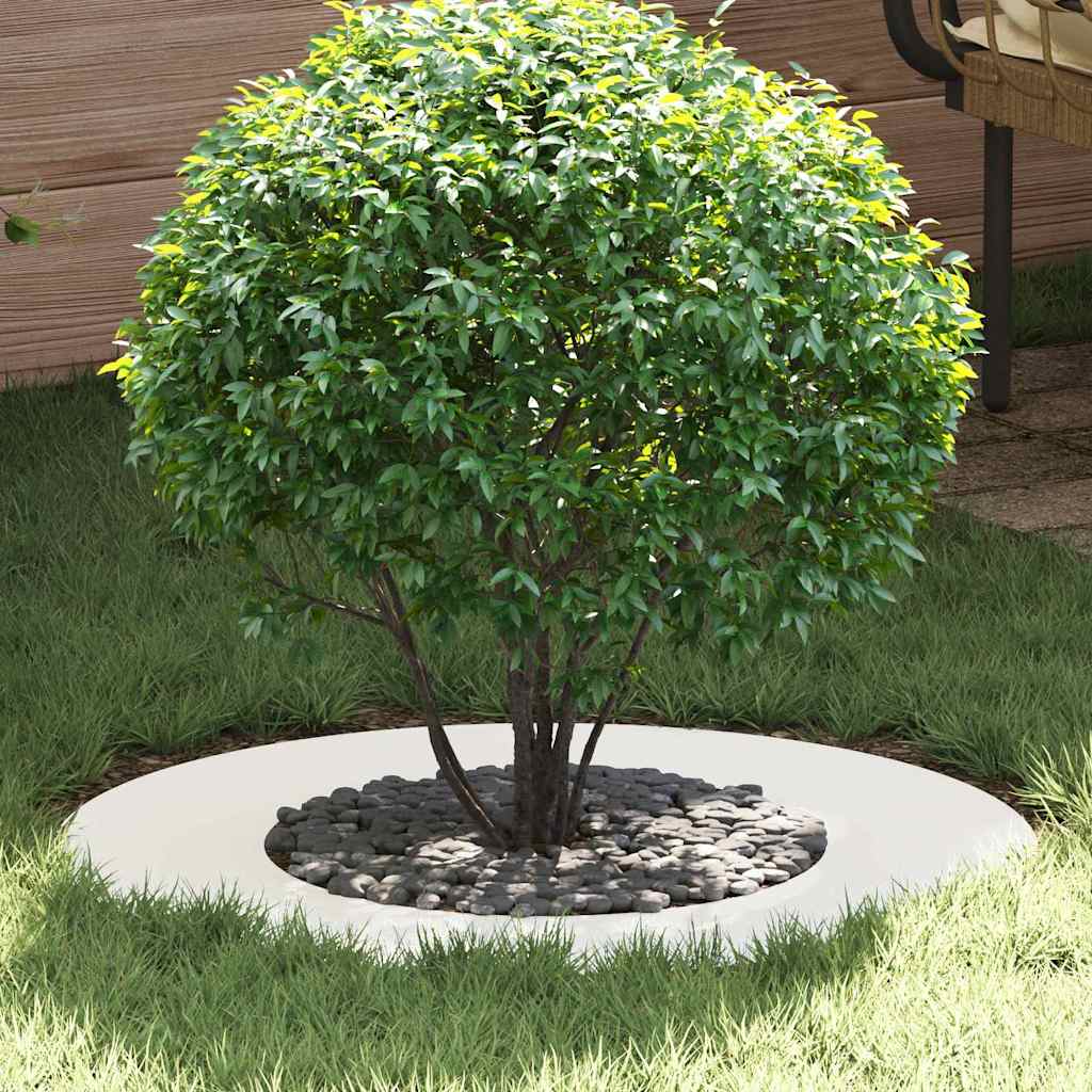 vidaXL odpowiedni dla płaskich pierścieni drzewa 5 pcs Biały Ø40 / 70 cm