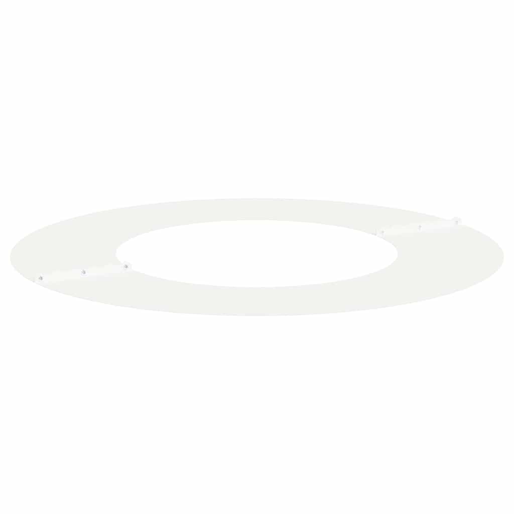 vidaXL odpowiedni dla płaskich pierścieni drzewa 5 pcs Biały Ø40 / 70 cm