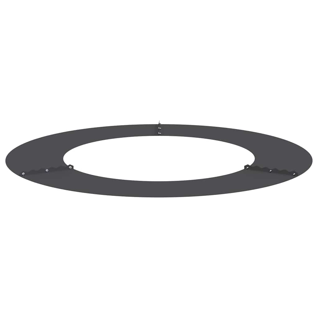 vidaXL odpowiedni dla płaskich pierścieni drzewa 5 pcs Czarny