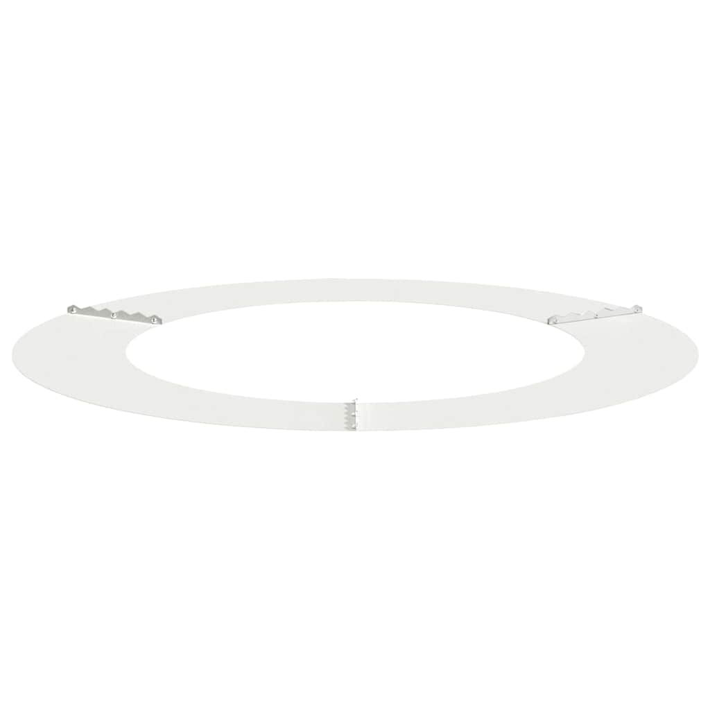 vidaXL odpowiedni dla płaskich pierścieni drzewa 5 pcs Biały Ø60 / 90 cm