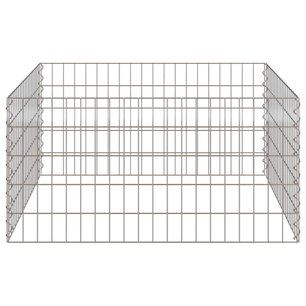 vidaXL Kwadratowy komposter 100 x 100 x 50 cm Żelazo