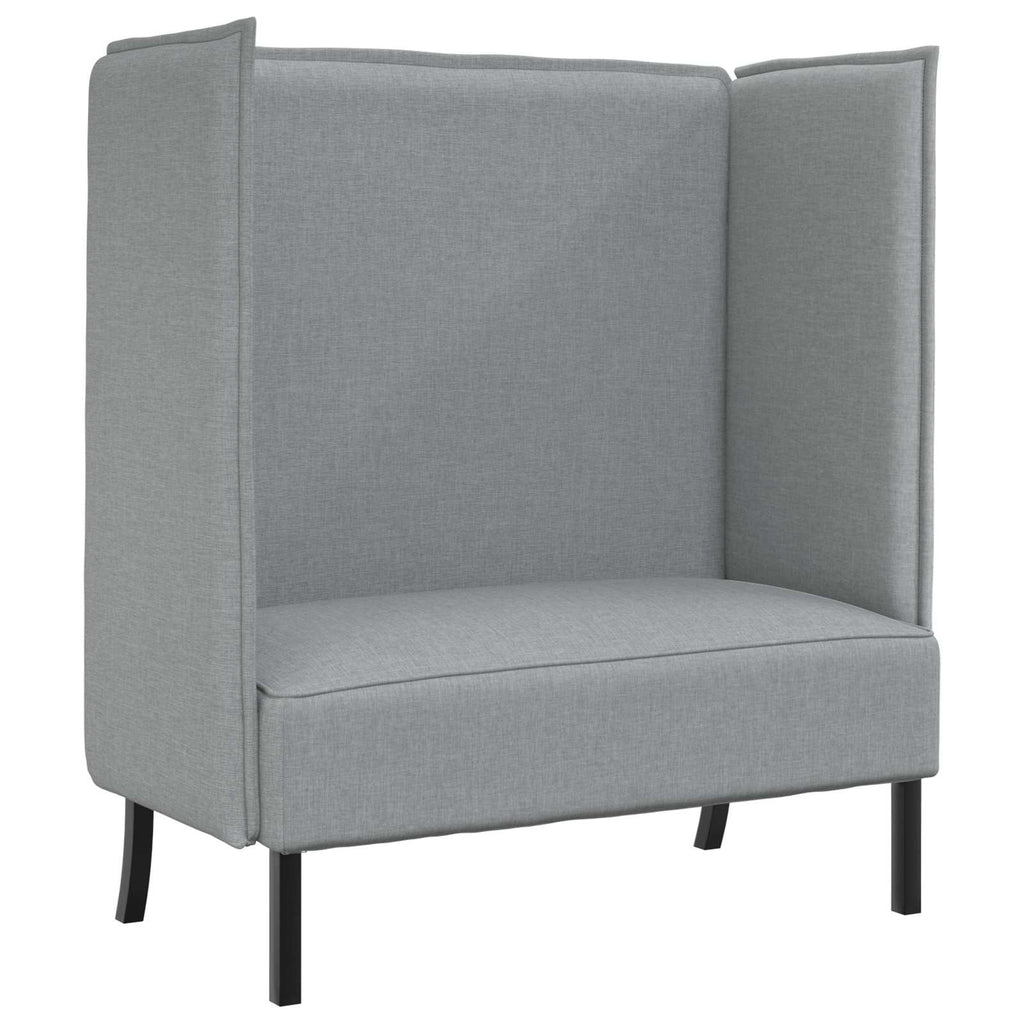 vidaXL Sofa z wysokim oparciem 101cm Jasnoszary tkanina