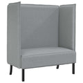 vidaXL Sofa z wysokim oparciem 101cm Jasnoszary tkanina