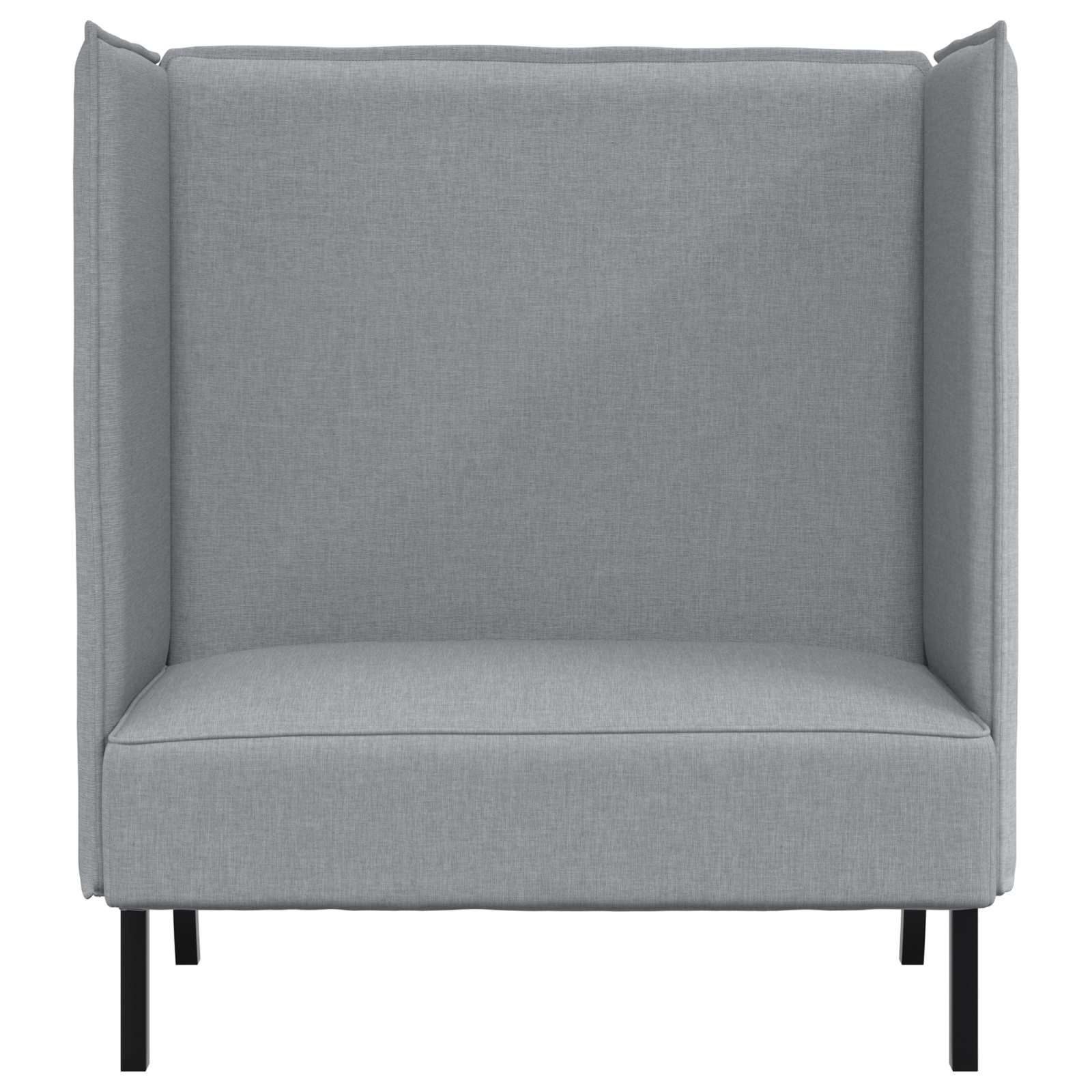 vidaXL Sofa z wysokim oparciem 101cm Jasnoszary tkanina